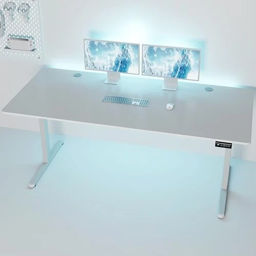Standing Desk, 71x31 Inch Height Adjustable Electric Sit Stand Desk, Ergonomic Rising Computer Table, Modern Lift Gaming... — Standing Desk, Shintenchi