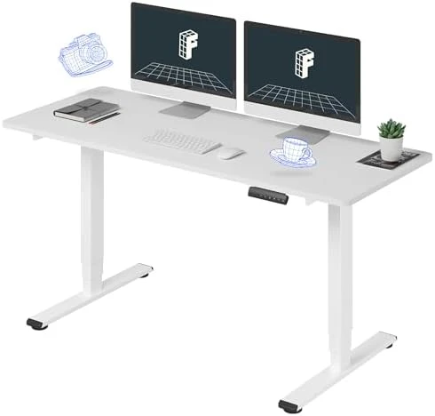 3-Stage Dual Motor Electric Standing Desk 55 x 28 — Standing Desk, FLEXISPOT