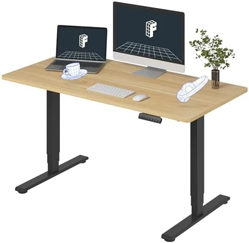 3-Stage Dual Motor Electric Standing Desk 55 x 28 — Standing Desk, FLEXISPOT