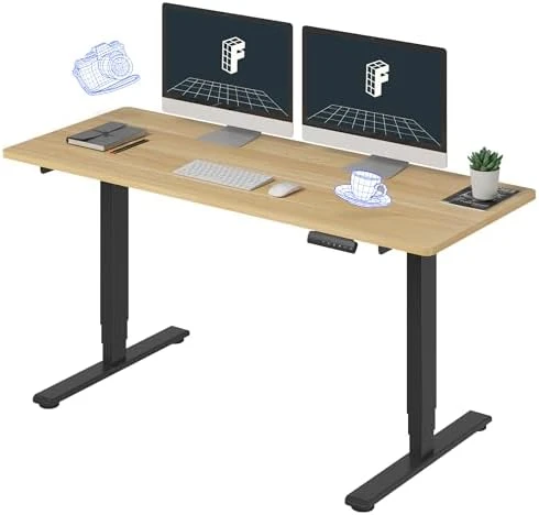 3-Stage Dual Motor Electric Standing Desk 55 x 28 — Standing Desk, FLEXISPOT