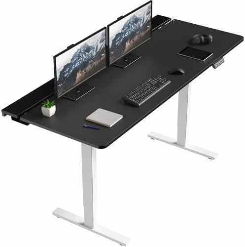 Electric Standing Adjustable Gaming Desk with Hidden Cable Trays — Standing Desk, VIVO