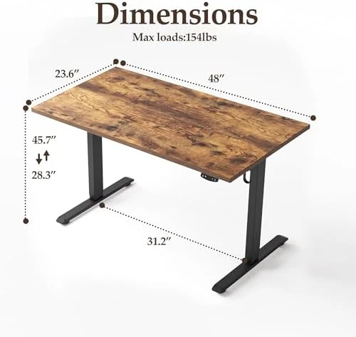 Electric Standing Desk 48 Inch — Standing Desk, Klicelor
