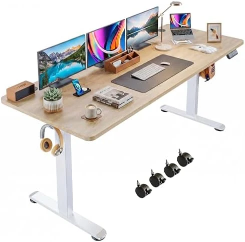 Electric Standing Desk 70 x 27 Inches Adjustable Height — Standing Desk, KORGOL