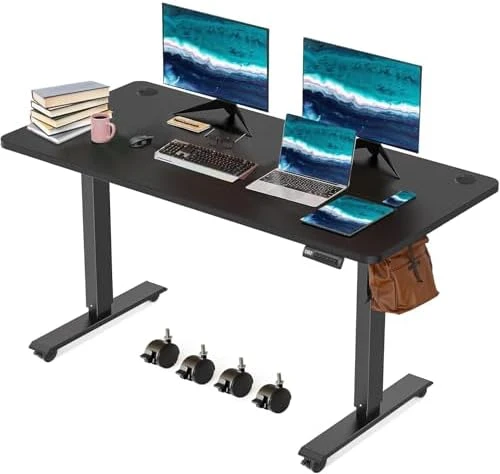 Electric Standing Desk 70 x 27 Inches Adjustable Height — Standing Desk, KORGOL