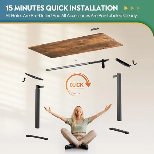 Electric Standing Desk, Adjustable Height Stand up Desk — Standing Desk, DEVAISE