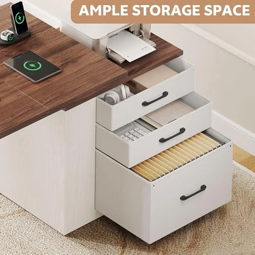 Electric Standing Desk with Drawers — Standing Desk, Homiflex