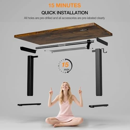 Electric Standing Desk with Memory Presets & Cable Management — Standing Desk, Acrolix