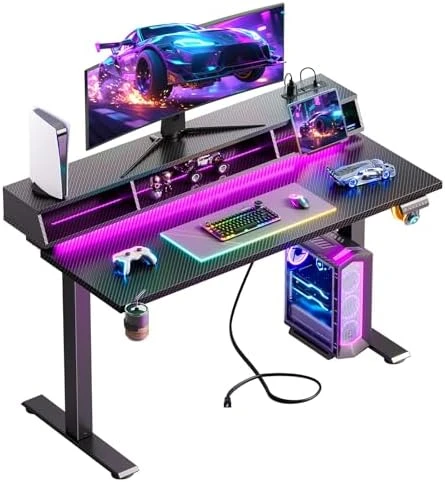 Gaming Standing Desk with LED Light — Standing Desk, OffiGo
