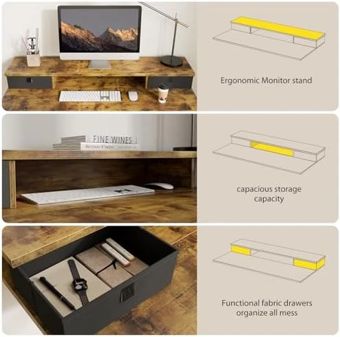 Height Adjustable Electric Standing Desk with 2 Drawers and Splice Board — Standing Desk, Agilestic