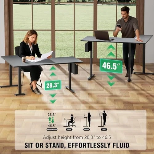 L Shaped Electric Standing Desk — Standing Desk, Korfile