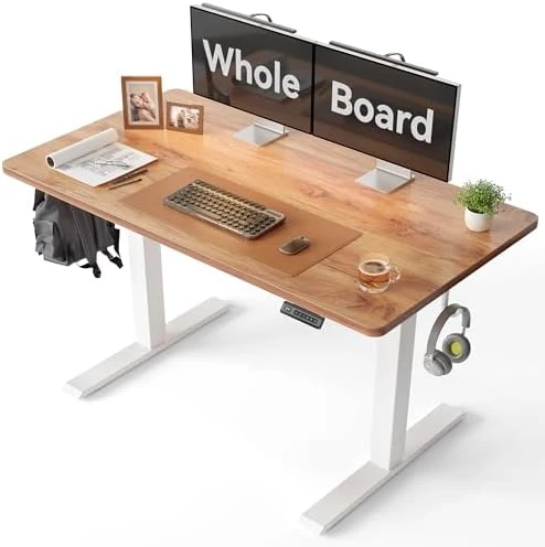 Large One-Piece Standing Desk with Electric Height Adjustment — Standing Desk, CubiCubi