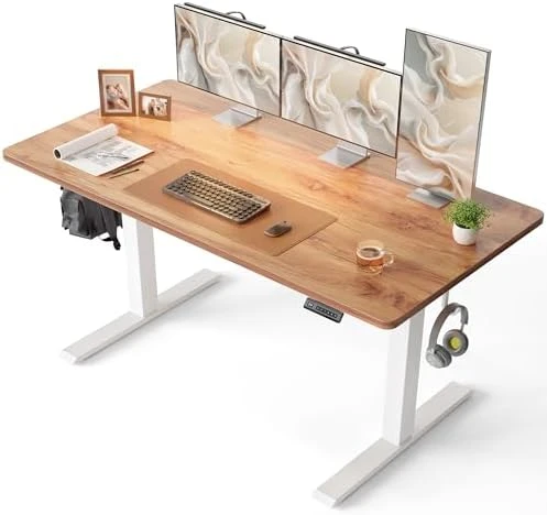 Large One-Piece Standing Desk with Electric Height Adjustment — Standing Desk, CubiCubi