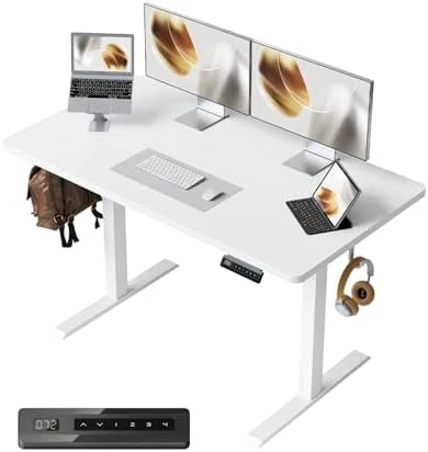 Large One-Piece Standing Desk with Electric Height Adjustment — Standing Desk, CubiCubi
