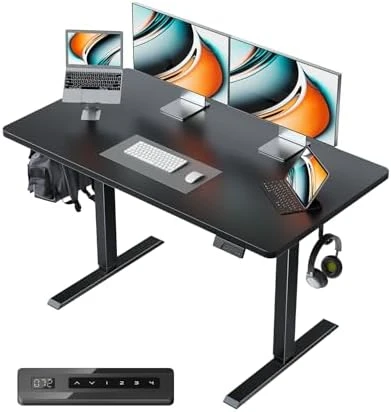 Large One-Piece Standing Desk with Electric Height Adjustment — Standing Desk, CubiCubi
