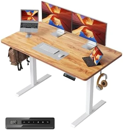 Large One-Piece Standing Desk with Electric Height Adjustment — Standing Desk, CubiCubi