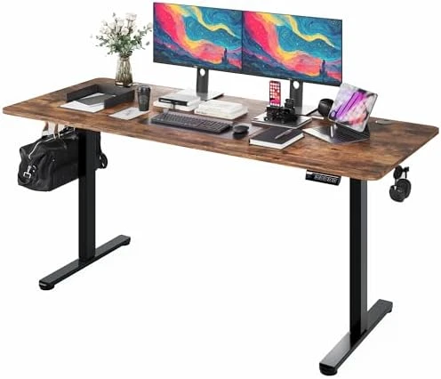 Large Standing Desk with Dual Monitor Setup — Standing Desk, Monomi