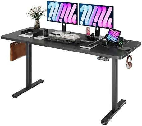Large Standing Desk with Dual Monitor Setup — Standing Desk, Monomi