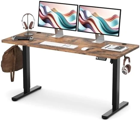 Large Standing Desk with Dual Monitor Setup — Standing Desk, Monomi