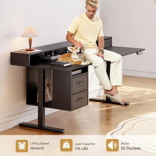 Standing Desk with Drawers — Standing Desk, ONBRILL