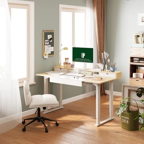 4-Leg Standing Desk with Storage — Standing Desk, FLEXISPOT