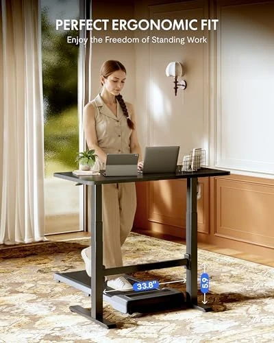 Adjustable Standing Desk with Wheels — Standing Desk, FLEXISPOT