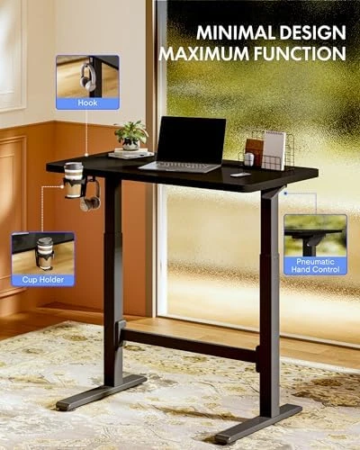 Adjustable Standing Desk with Wheels — Standing Desk, FLEXISPOT