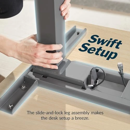 ComfortEdge 80x60 L-Shape Electric Standing Desk — Standing Desk, Vari