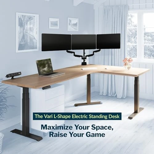 ComfortEdge 80x60 L-Shape Electric Standing Desk — Standing Desk, Vari