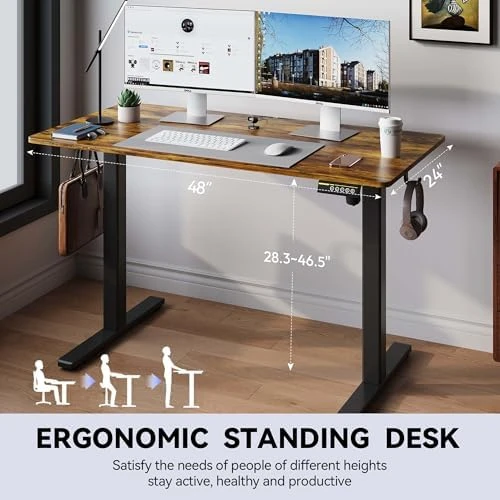 Electric Adjustable Height Standing Desk — Standing Desk, Gamork