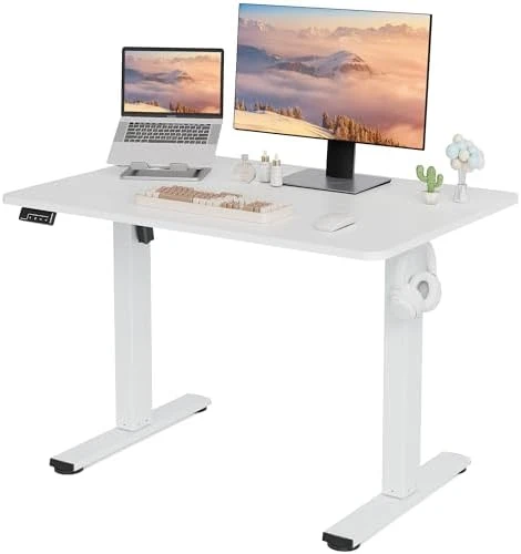 Electric Standing Desk Adjustable Height, 40x24 Inches Sit Stand up Desktop — Standing Desk, LongKe