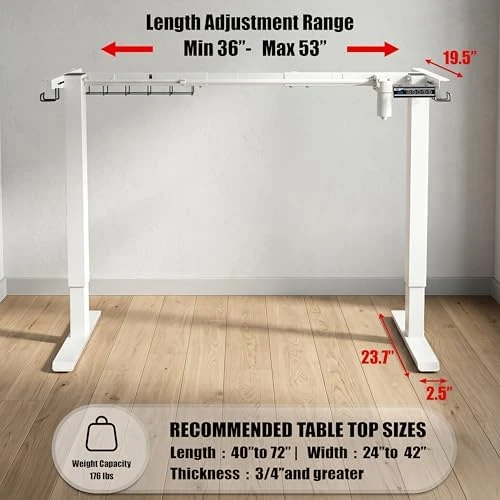Electric Standing Desk Frame — Standing Desk, SHW