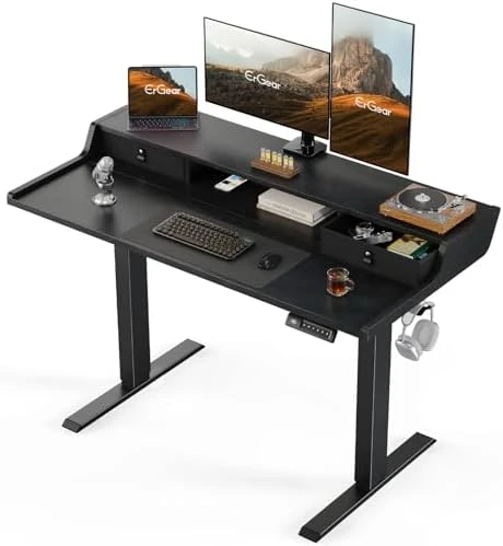 Electric Standing Desk with Drawers — Standing Desk, ErGear