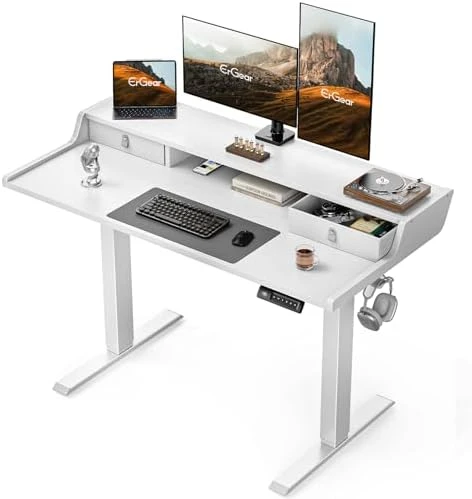 Electric Standing Desk with Drawers — Standing Desk, ErGear