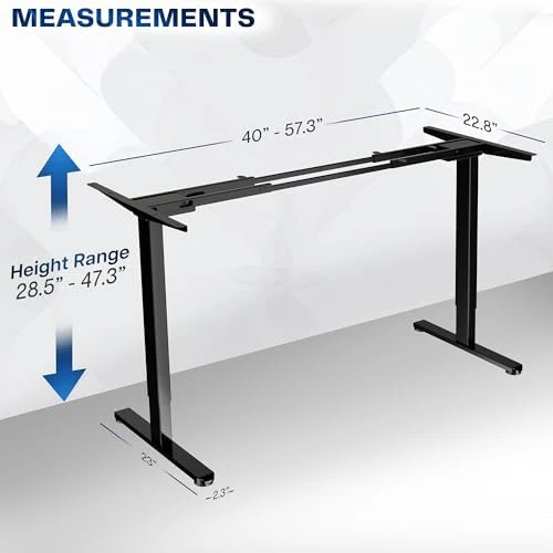 Heavy Duty Dual Motor Electric Sit Stand Desk Frame — Standing Desk, VIVO