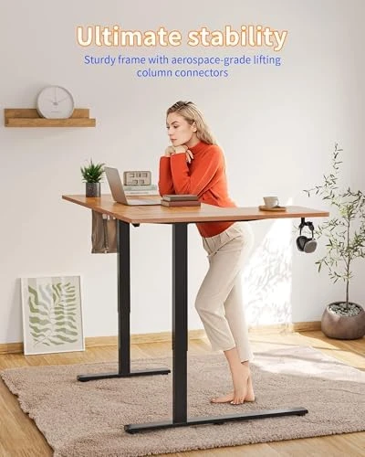Reversible L-Shaped Electric Standing Desk — Standing Desk, YIHAYO