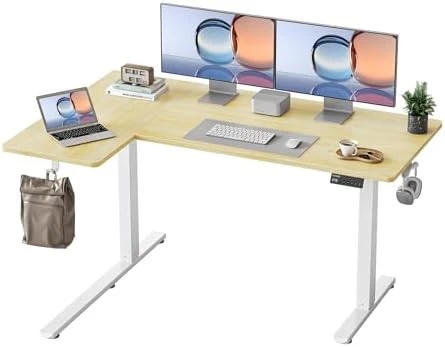 Reversible L-Shaped Electric Standing Desk — Standing Desk, YIHAYO