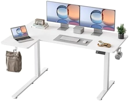 Reversible L-Shaped Electric Standing Desk — Standing Desk, YIHAYO