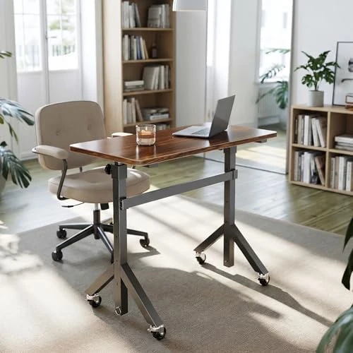 Small Standing Desk with Wheels — Standing Desk, HUANUO