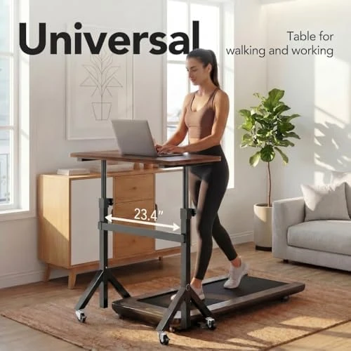 Small Standing Desk with Wheels — Standing Desk, HUANUO