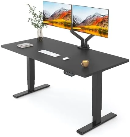 Solid Wood Dual Motor Standing Desk — Standing Desk, FLEXISPOT