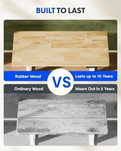 Solid Wood Standing Desk — Standing Desk, FLEXISPOT