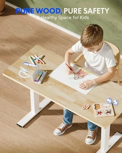 Solid Wood Standing Desk — Standing Desk, FLEXISPOT