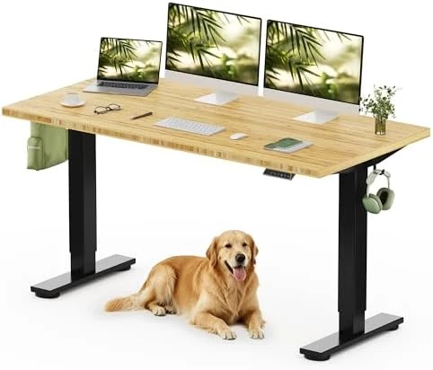Solid Wood Standing Desk — Standing Desk, FLEXISPOT