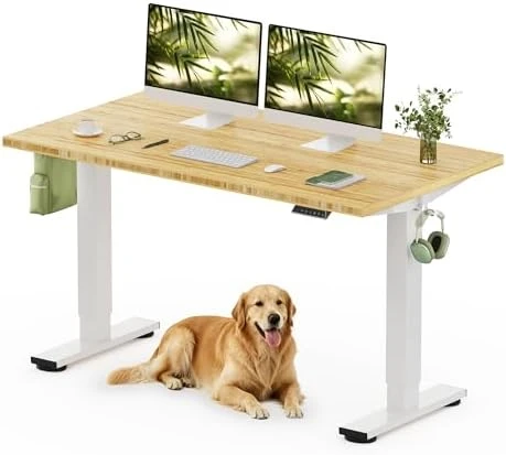 Solid Wood Standing Desk — Standing Desk, FLEXISPOT