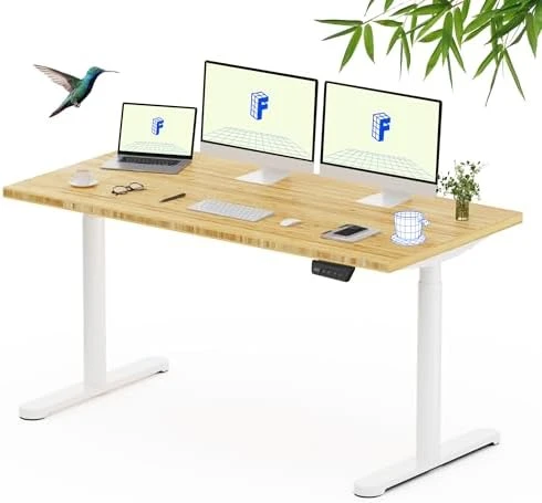 Solid Wood Standing Desk — Standing Desk, FLEXISPOT