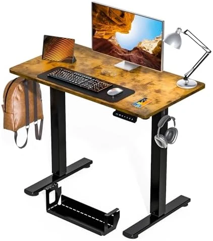 Standing Desk Height Adjustable Small Electric Sit Stand Desk — Standing Desk, Kingant