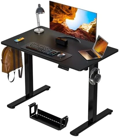 Standing Desk Height Adjustable Small Electric Sit Stand Desk — Standing Desk, Kingant