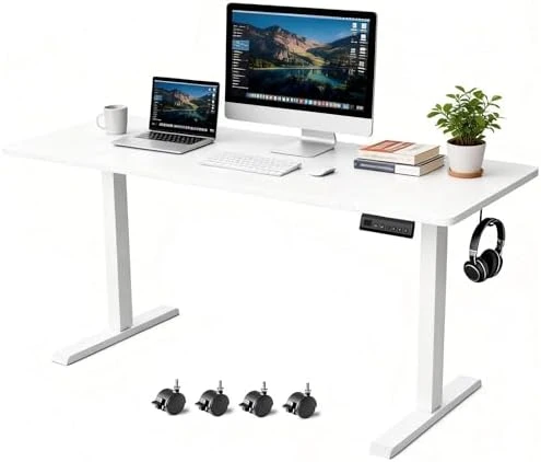 Whole Piece Standing Desk with Wheels Adjustable Height — Standing Desk, iWkstation
