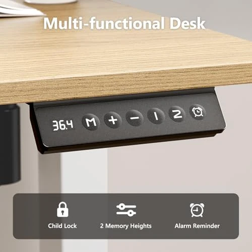 Electric Standing Desk Adjustable Height 48 x 24 Inch — Standing Desk, VVENACE
