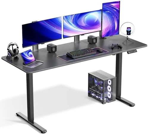Electric Standing Desk Adjustable Height 48 x 24 Inch — Standing Desk, VVENACE